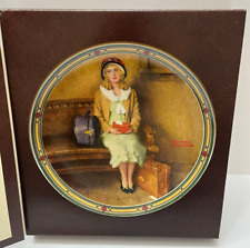 Knowles Norman Rockwell Collector Plate A Young Girl's Dream 10457X Bradford Art picture
