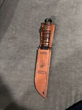 Ka-Bar Full Size US Marine Corps Fighting Knife Straight. picture