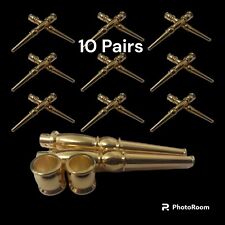 Lot Genuine Military Issue Ceremonial  Aiguillette Pipers Cord Metal Tip 10Pairs picture