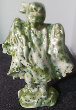 Rare Nancy Thomas signed ceramic Native American figure many shades of green picture