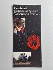 Vintage 1984 - Cranbrook Institute of Science - Michigan Travel Brochure picture