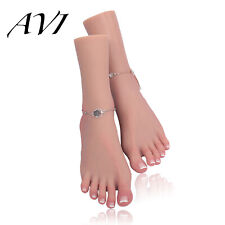 Real Silicone Female Foot Model Mannequin Feet Model Jewelry Sandal Shoe Display picture