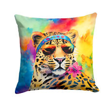 Hippie Animal Leopard Fabric Decorative Pillow DAC4002PW1414 picture