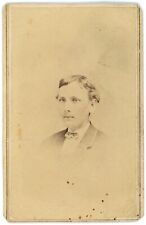 CIRCA 1867 Hand Tinted CDV  Young Man Suit  Benjamin Lochman Allentown PA Dated picture