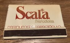 Rare Vintage SCALA Barcelona Spain Restaurante Espectaculo Matchbook ~ Z95 picture