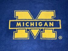 Vintage Biederlack University Michigan Stadium Fleece Blanket Throw 47”X 53 1/2” picture