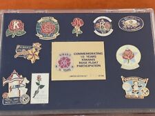 1986-1995 10 YR KIWANIS ROSE BOWL FLOAT LIMITED EDITION PIN SET #216/500 picture