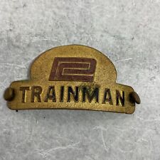Vintage PC Penn Central Railroad Trainman Hat Badge Cap picture