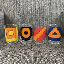 Libbey 1970 Bold Geometric Cocktail Glasses Set of 4 picture