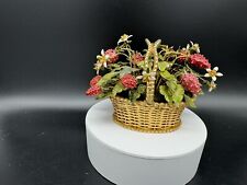 Vintage Jane Hutcheson Fleurs des Siecles Strawberry Basket with Jewel flowers picture