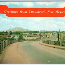 c1950s Tucumcari NM Greetings Entrance International Harvester Sign PC Gram A216 picture