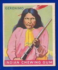 GERONIMO 1933 GOUDEY R73 INDIAN GUM series of 192 #25 EXCELLENT NO CREASES picture