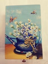 Beautiful Hand Painted Laquer Box 6 x 4 x 3