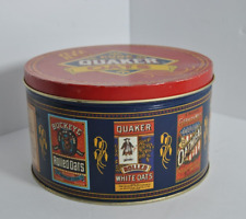 Vintage 1983 The Quaker Oats Company Limited Edition 4x7 Round Tin Can picture