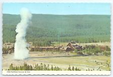 Postcard Old Faithful Geyser Inn Aerial View Yellowstone National Park Wyoming picture