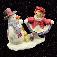 Raggedy Ann & Andy Friends Forever No Matter The Weather Figurine Enesco 3.5”T picture