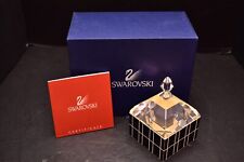 MIB Swarovski Crystal Lidded Jewelry Trinket Box Jar Figurine OP Art $355.. picture