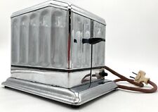 Vtg Toastmaster Electric Toaster 1B3 Chrome Art Deco USA 1930s Tested Working picture
