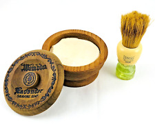 Vintage Erskine 3106 Shaving Brush & Wembdon Lavender Soap and Bowl picture
