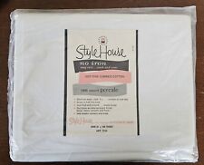 Style House Percale Sheet 81 x 108 White picture