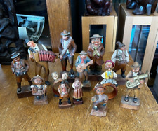 Collection of Antique & Vintage German Wood Carvings _ Figurines & Napkin Rings picture