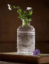 Transparent Retro Exquisite Roman Glass Vase Decorative Bottle Home Decoration picture