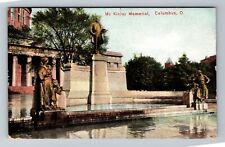 Columbus OH-Ohio, McKinley Memorial, c1907, Vintage Postcard picture