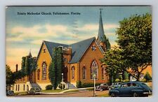 Tallahassee FL-Florida, Trinity Methodist Church, Antique Vintage c1948 Postcard picture