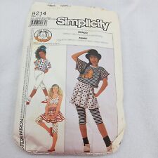 Vintage Simplicity # 9214 Size A All Sizes Pants Top Skirt 1978 Garfield UNCUT picture