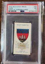 1912 W.D. & H.O. Wills Arms of Foreign Cities 32 Paris...PSA 5. picture