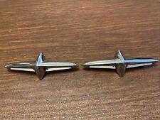 1956 Pontiac Star Chief trunk ornaments. Reproductions nice shape ￼ picture