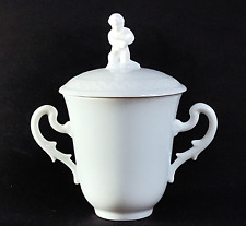 RICHARD GINORI Museo White 2 Handled Covered Chocolate Cup w Lid picture