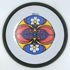 60s Peter Max Psychedelic Daisy Reflection Glass Plate Iroquois China Pop Art... picture