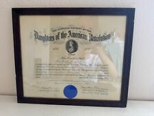 Antique 1914 DAR Certificate Daughters of the American Revolution Captains picture