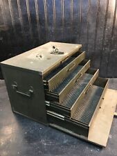 Vintage  Machinist Tool Box 5Drawer - Vintage Metal Large Toolbox Chest 16x11x8 picture