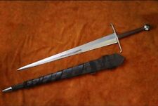Custom Hand Forged Alexandria Sword Viking Longsword With Wooden Scabbard picture