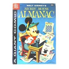 Dell Giant Comics: Mickey Mouse Almanac #1 Dell comics Fine minus [x' picture