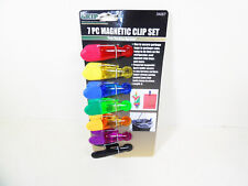 Bag Clips Magnetic Refrigerator Magnets 7 Piece Color Magnet Chip Clip Set Sets picture