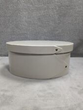 West Elm Lacquered Shaker Box Oval lidded Box Glossy finish 4” Tall 6