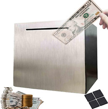 Piggy Bank Money Safe Box Bigger Savings Bank Stainless Steel Money Bank Cash Co picture