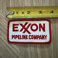 Vintage 80s EXXON Pipeline Company Sew On Patch picture