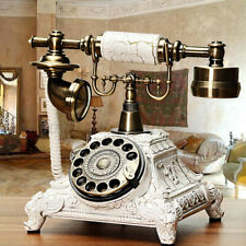 Antique European Style Old Fashioned Rotary Vintage Dial Phone Handset Telephone picture