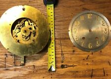 Old Herschede Clock Movement Dial Pan and Hands For Parts/Repair (Untested) LA15 picture