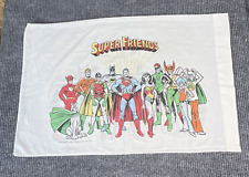 VTG 1976 Pillowcase DC Comics Justice League SUPER FRIENDS Bedding Kids Ephemera picture