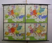 Schulwandkarte Wall Map Beautiful Education Decay German Reiches 205x164 ~ 1957 picture