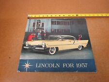 1957 Lincoln Premiere sedan coupe convertible sales brochure 12 pg ORIGINAL picture