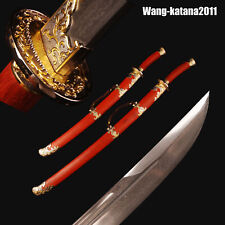 98CM+78CM Phoenix Chinese Damascus Folded Steel Handmade Qing Dynasty DAO Sword picture