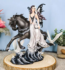 Nene Thomas Lamentation of Swans Masquerade Fairy Riding On Black Horse Statue picture