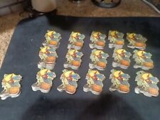 VTG. Unmarked With On Broom Halloween Die Cut Cardboard Ornament Lot Of 137 picture