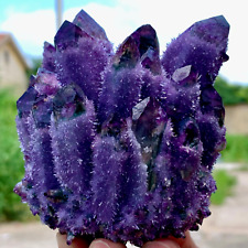 1.19LB New Find purple PhantomQuartz Crystal Cluster MineralSpecimen picture